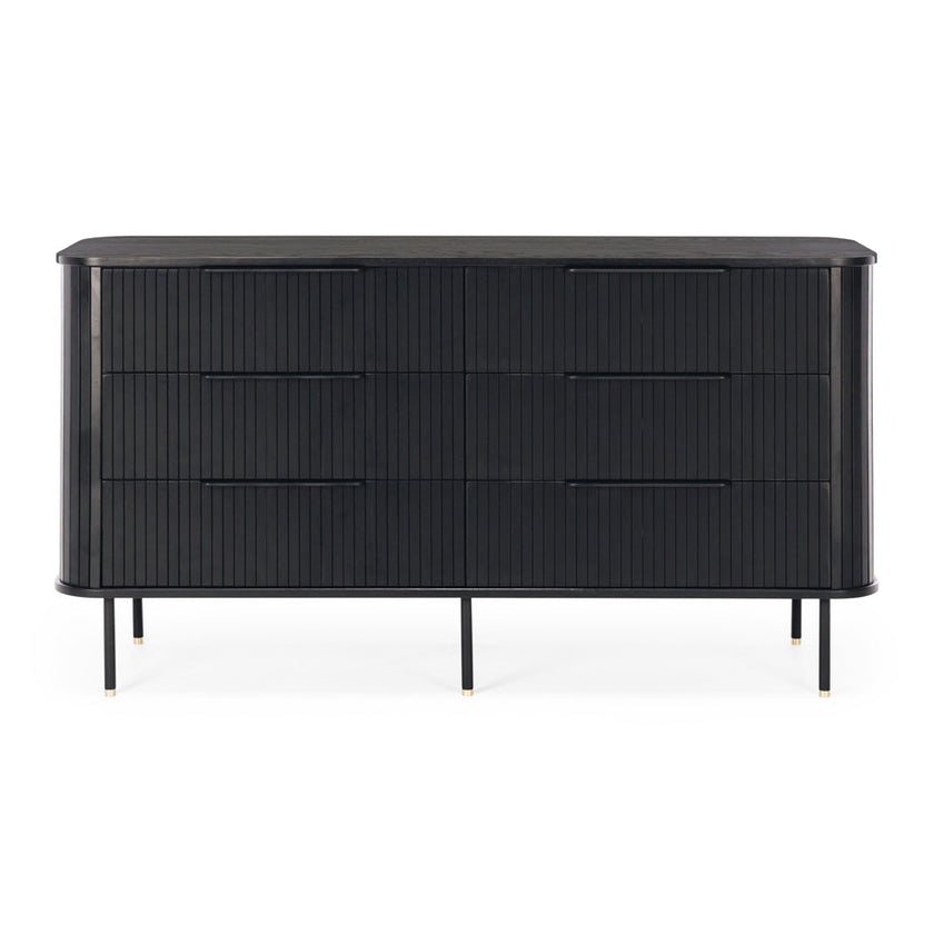 Anders Dresser 6 drawers (Black Oak)