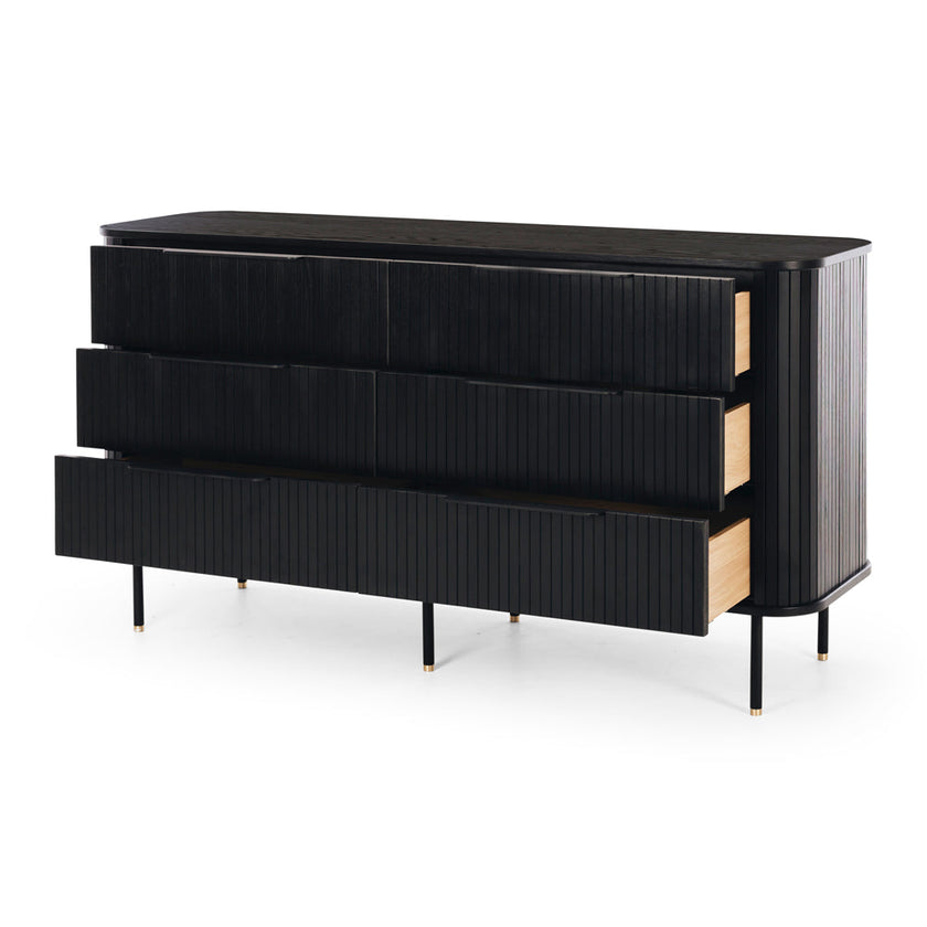 Anders Dresser 6 drawers (Black Oak)