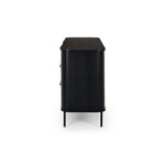 Anders Dresser 6 drawers (Black Oak) (W153 D46 H81CM)