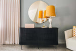Anders Dresser 6 drawers (Black Oak) (W153 D46 H81CM)