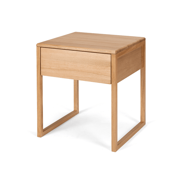 Avalon Natural Oak Side Table (Oak Top) (W50 D45 H55CM)