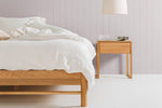 Avalon Natural Oak Side Table (Oak Top) (W50 D45 H55CM)