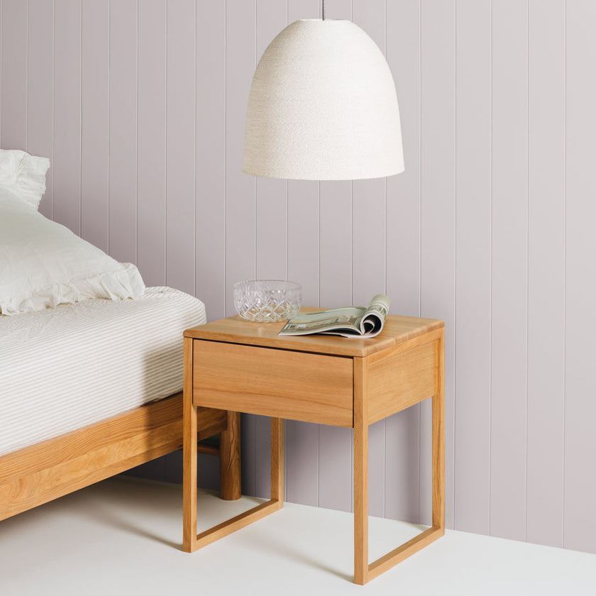 Avalon Natural Oak Side Table (Oak Top)