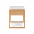 Avalon Natural Oak Side Table (Marble Top)