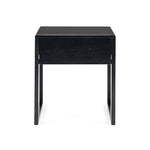 Avalon Black Oak Side Table (Black Oak Top) (W50 D45 H55CM)