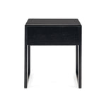 Avalon Black Oak Side Table (Black Oak Top) (W50 D45 H55CM)