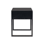Avalon Black Oak Side Table (Black Oak Top) (W50 D45 H55CM)