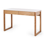 Avalon Natural Oak Desk (Marble Top) (W120 D50 H75CM)