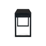 Avalon Black Oak Desk (Oak Top) (W120 D50 H75CM)