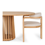 Bur Oak Dining Table 220 (L220 W110 H76CM)