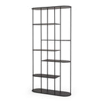 DECO Display/Bookcase Black Oak (D30 W90 H180CM)
