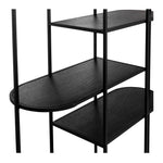 DECO Display/Bookcase Black Oak (D30 W90 H180CM)