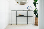 DECO Console Table Black Oak (L120 W30 H76CM)