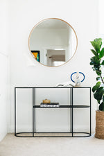DECO Console Table Black Oak (L120 W30 H76CM)
