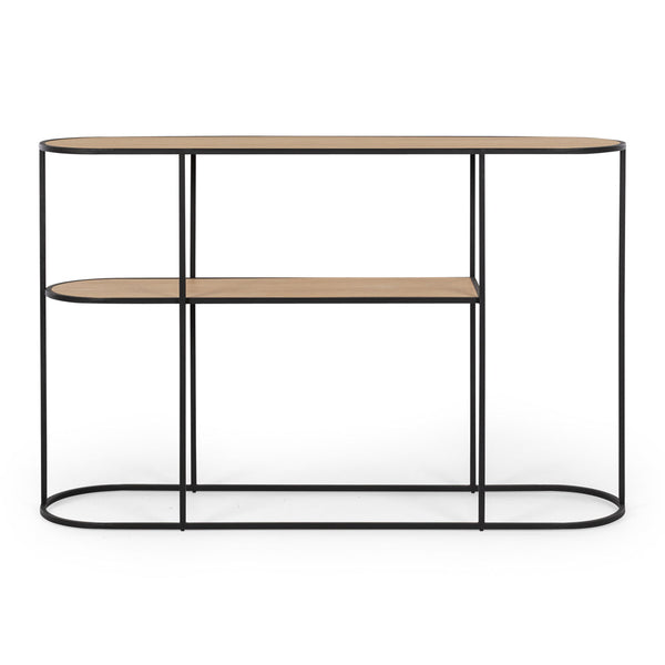 DECO Console Table Natural Oak (L120 W30 H76CM)