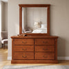 Marina 6 Drw Dresser and Mirror (W1370 W440 H1910mm)