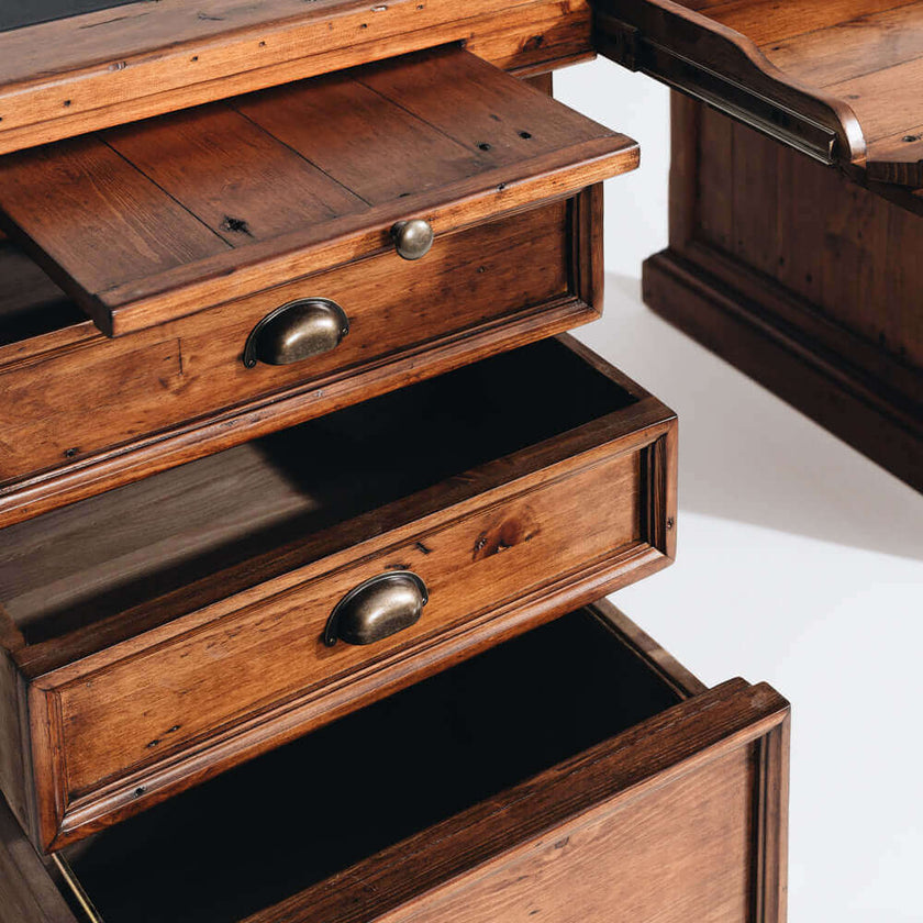 Irish Coast Office 6 Drawer Desk