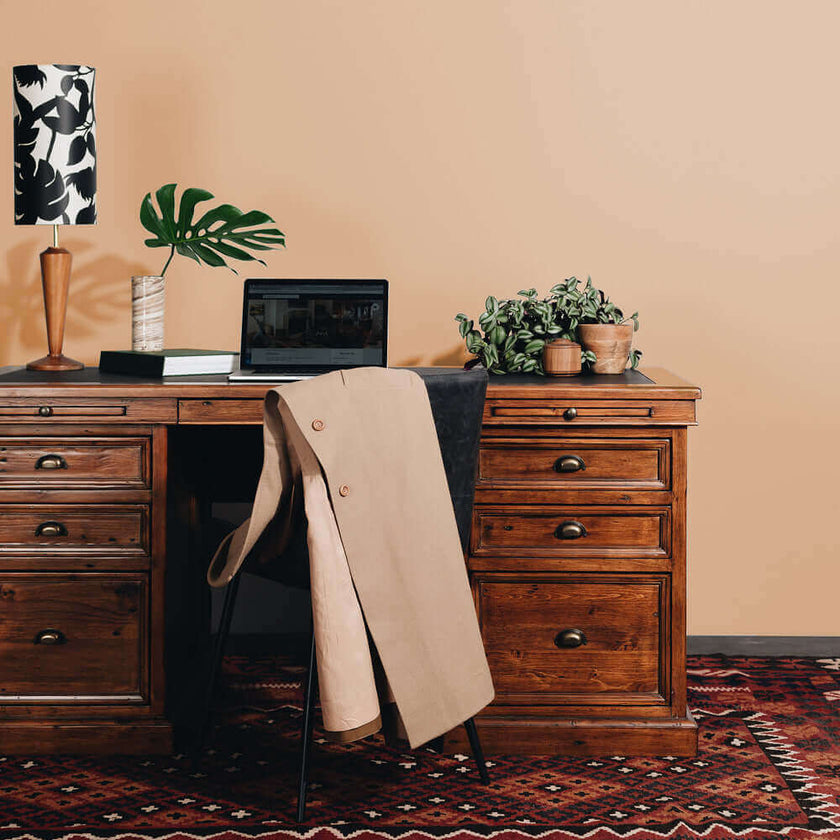 Irish Coast Office 6 Drawer Desk