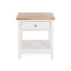 Jessica 1Drw Bedside OAK TOP (W44 D34 H59CM)