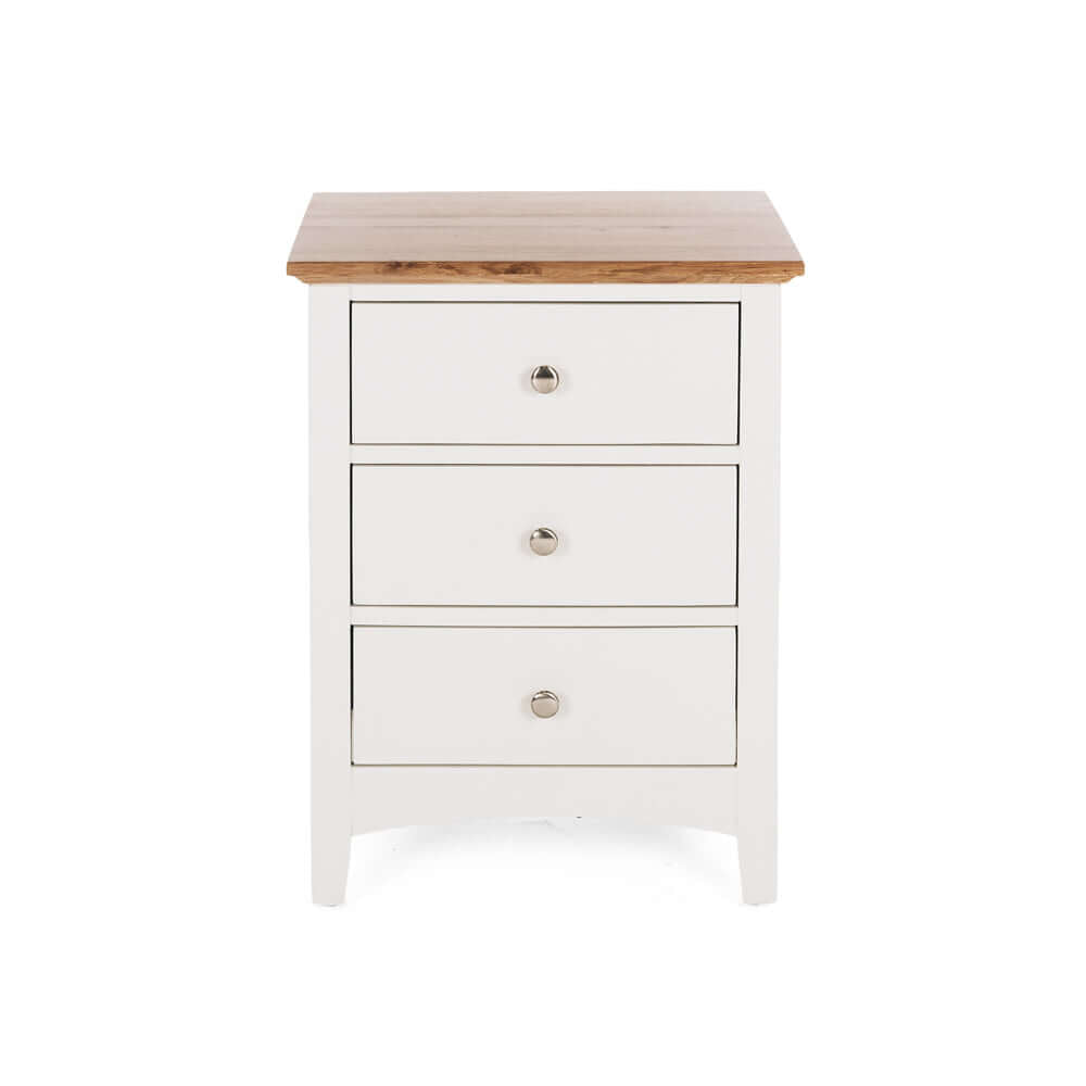 Jessica 3 Drw Bedside OAK TOP (L50 W45 H65CM)