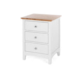 Jessica 3 Drw Bedside OAK TOP (L50 W45 H65CM)