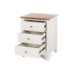 Jessica 3 Drw Bedside OAK TOP (L50 W45 H65CM)
