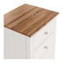 Jessica 3 Drw Bedside OAK TOP