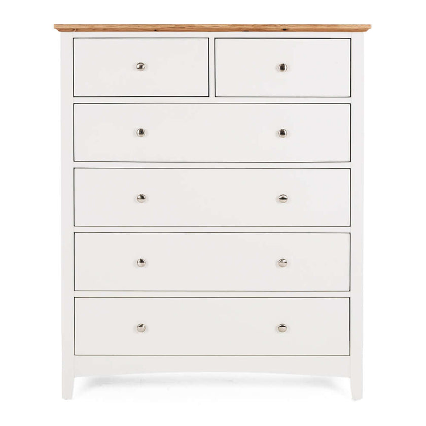 Jessica 6 Drw Chest OAK TOP