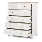 Jessica 6 Drw Chest OAK TOP