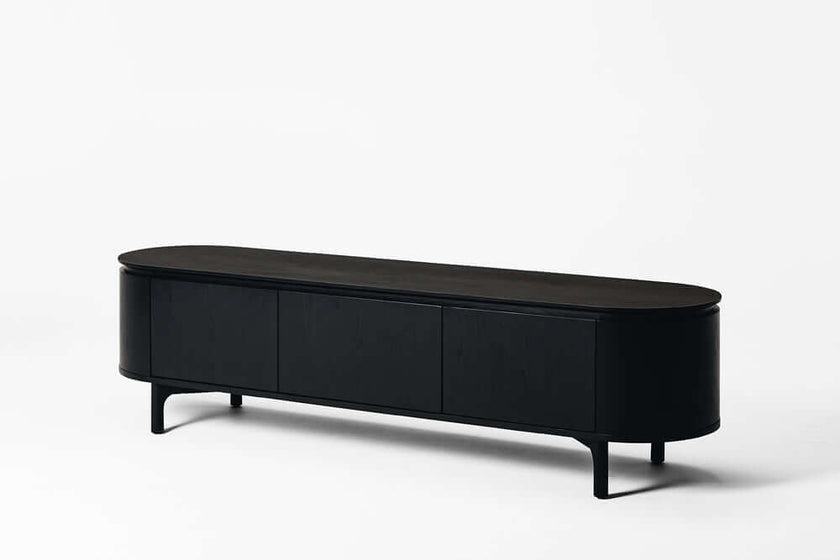 Kontur TV Stand (Black Oak)