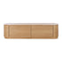 Akita Natural Oak Tv Stand (Turkish Rose Top)