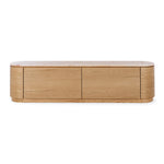 Akita Natural Oak Tv Stand (Turkish Rose Top)(L180 D35 H45CM)