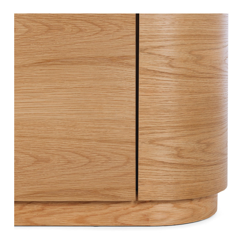 Akita Natural Oak Tv Stand (Turkish Rose Top)