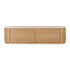 Akita Natural Oak Tv Stand (Travertine Top)