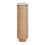 Akita Natural Oak Bar Cabinet (Marble Top) (W90 D35 H110CM)