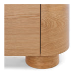 Akita Natural Oak Bar Cabinet (Marble Top) (W90 D35 H110CM)