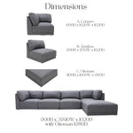 Miami 5 Piece Modular Sofa