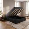 Denver Gas Lift Storage Bed Base  with Luxe Comfort Mattress Deal-King Single