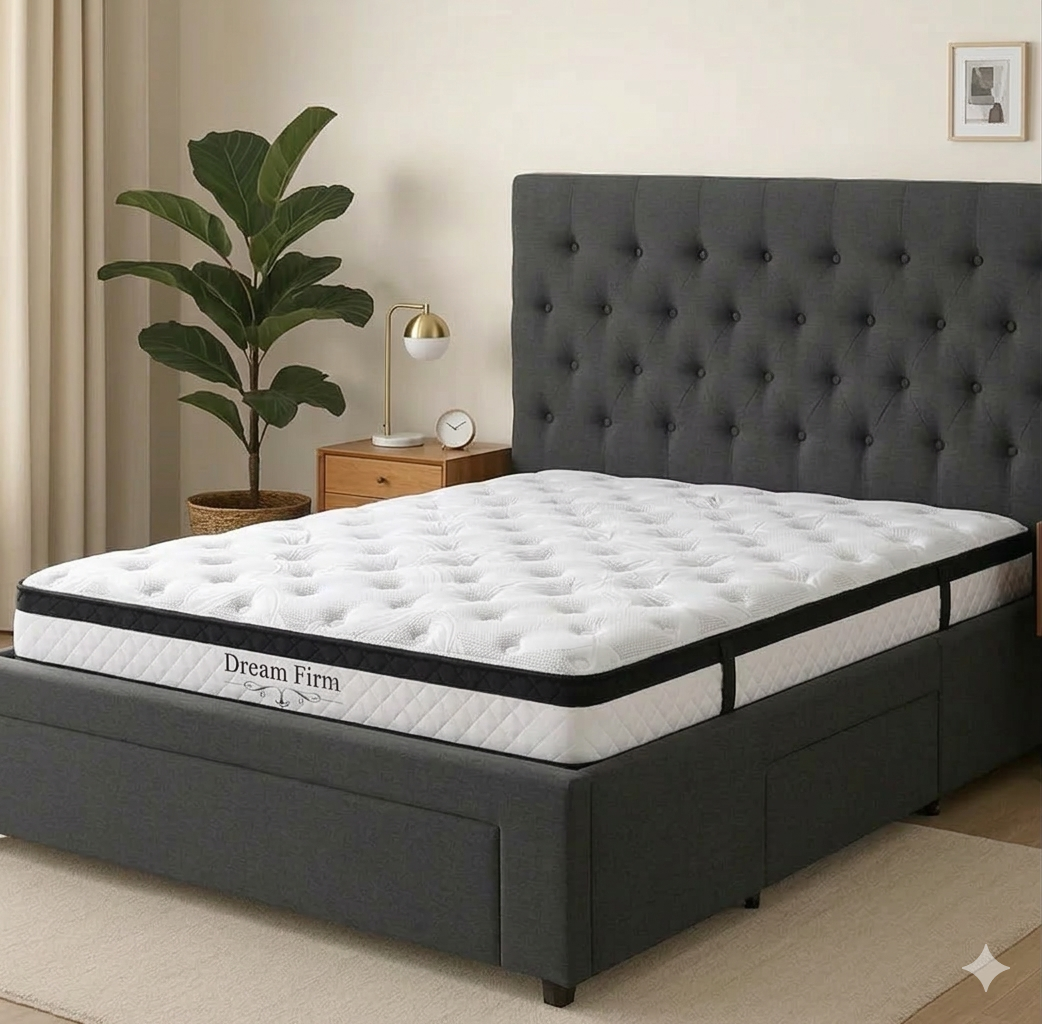Luna Bed with Dream Firm Mattress- King