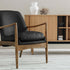 Steiner Armchair Black Wax Leather