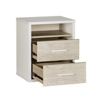 Fern 2 Drw Bedside-Tall (W: 474 × D: 396 × H: 587)-CLEARANCE