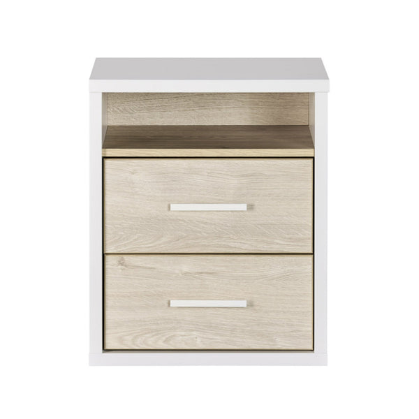 Fern 2 Drw Bedside-Tall (W: 474 × D: 396 × H: 587)-CLEARANCE