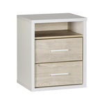 Fern 2 Drw Bedside-Tall (W: 474 × D: 396 × H: 587)-CLEARANCE