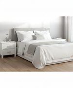 White Alice 2 Drawer Bedside (W540 D430 H600mm)