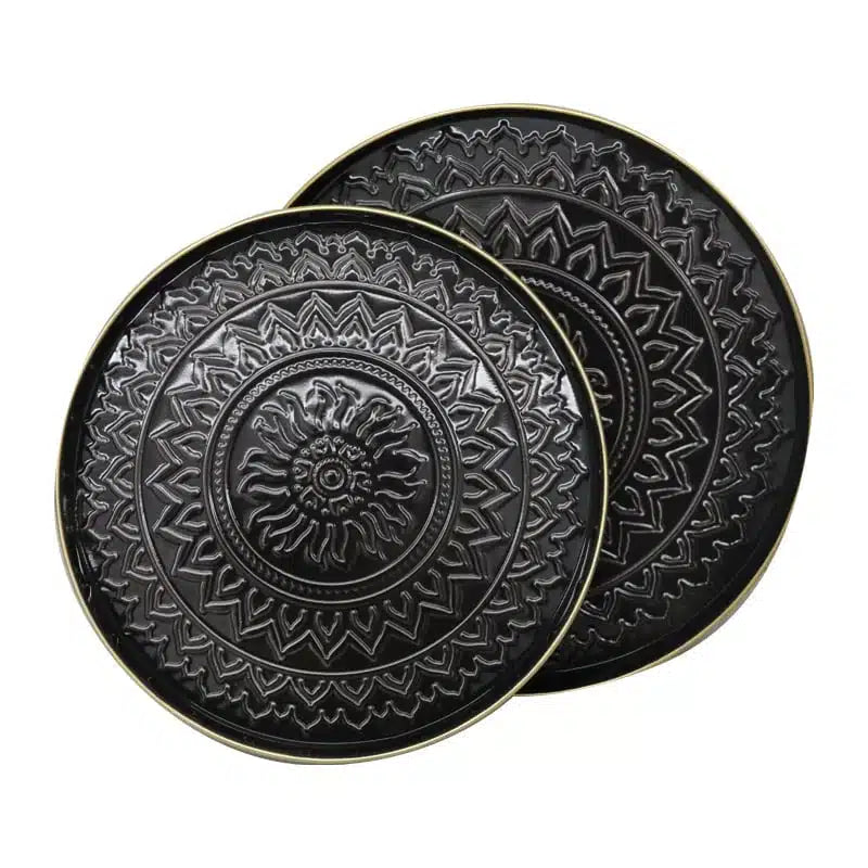 Rangoli Tray - Medium- Black