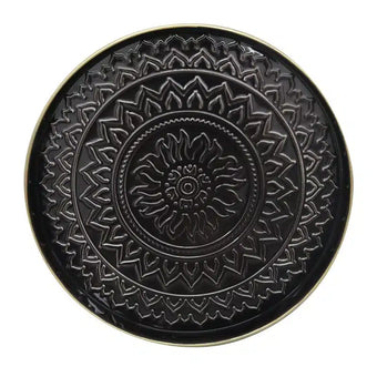 Rangoli Tray - Large- Black