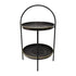 Two Tier Rangoli Stand- Black