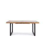 Woodsmith-6-pce-Bench-4-Cognac-Rustic-Chair