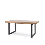 Woodsmith-6-pce-Bench-4-Cognac-Rustic-Chair