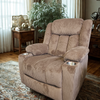 Espresso Ease Heat Massage Recliner Lift Up Chair